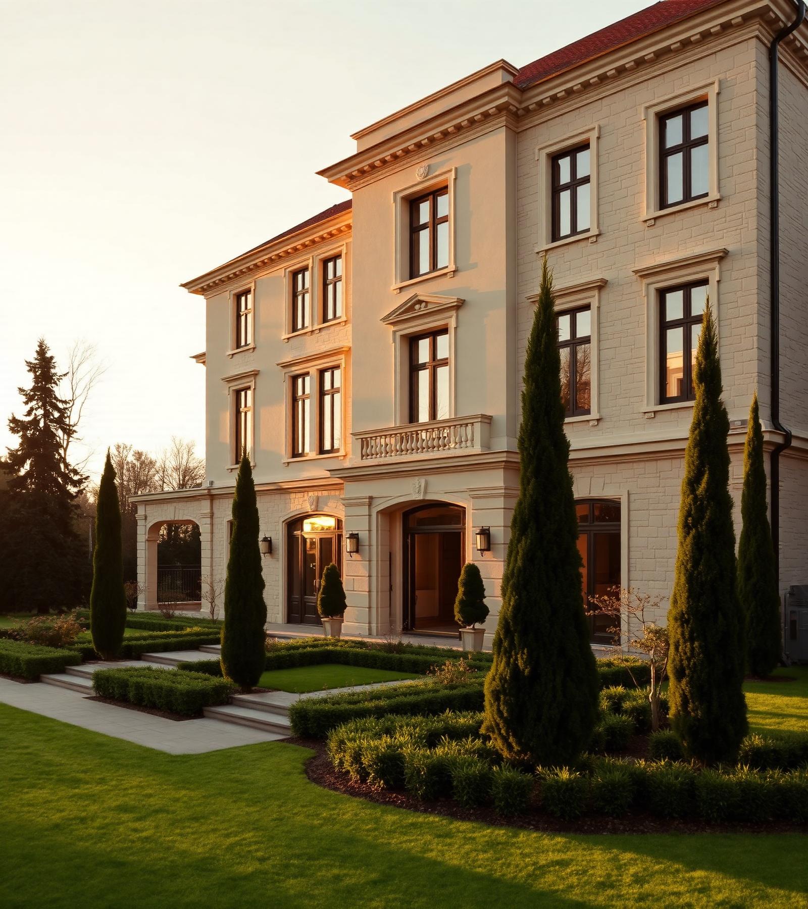 Klassische europäische Wohnarchitektur